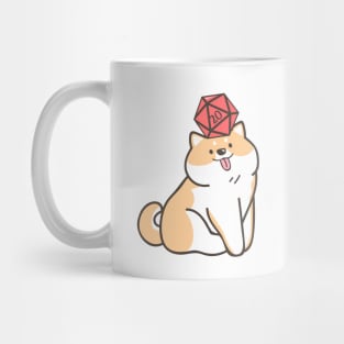 Dog Lover's D20 Dice Tabletop RPG Mug